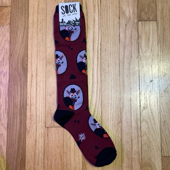Sock it to me Knee High Socks Fennec Fox Women’s - Picture 1 of 8
